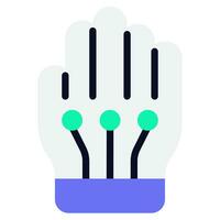 Virtual Reality Gloves Icon vector