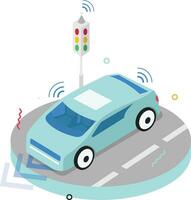 Autonomous Vehicles Illustration vector