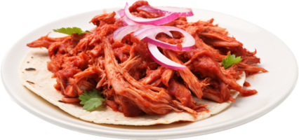 cochinita pibil png mit ai generiert.