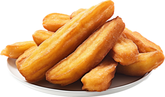 Fried Banana png with AI generated.