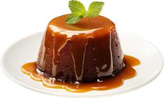 klebrig Toffee Pudding png mit ai generiert.