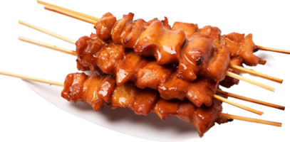 Satay png with AI generated.