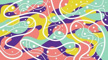 Abstract liquid shapes colorful background vector