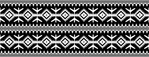 Jamdani sari border pattern design. Vector seamless fabric pattern design.
