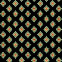 Jamdani sari border pattern design. Vector seamless fabric pattern design.