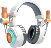 Headphone png with AI generated.