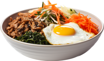 Bibimbap png with AI generated.