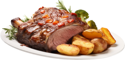 Sunday roast png with AI generated.
