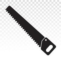 Handsaw or wood saws carpentry tools flat vector icon for apps and websites