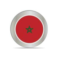 The flag of the Kingdom of Morocco is isolated in official colors. vector