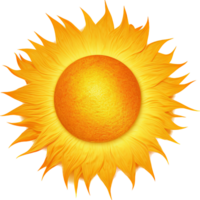 Sun png with AI generated.