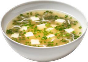 Miso soup png with AI generated.