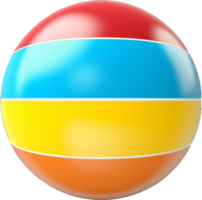 Beach ball png with AI generated.