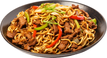 Yakisoba png with AI generated.