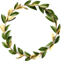 Laurel wreath png with AI generated.