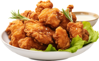 Karaage png with AI generated.