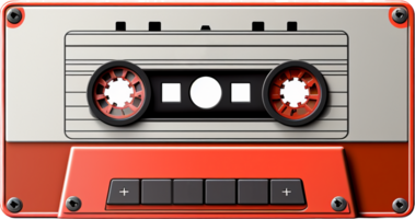 Cassette tape png with AI generated.