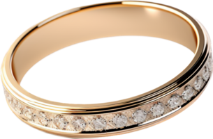 Wedding ring png with AI generated.