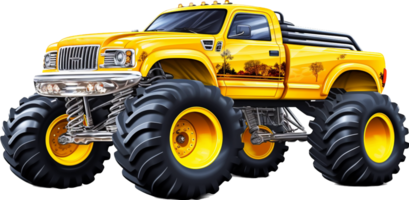 Monster truck png with AI generated.