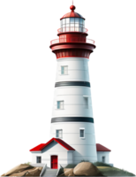 lighthouse png with AI generated.