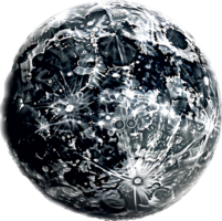 Moon png with AI generated.