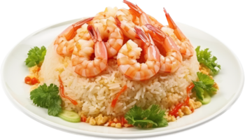 Fried rice png with AI generated.