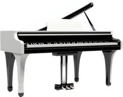 Piano png with AI generated.
