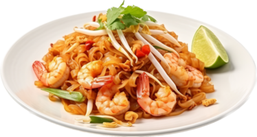 Pad thai png with AI generated.