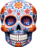 Sugar skull png with AI generated.