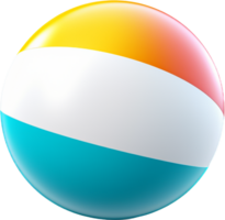 Beach ball png with AI generated.