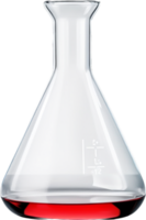 Laboratory flask png with AI generated.