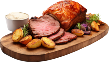 Sunday roast png with AI generated.