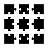 puzzle pieces icon for Business concepts, templates, layout, infographics. vector