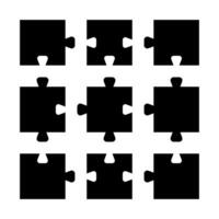 puzzle pieces icon for Business concepts, templates, layout, infographics. vector