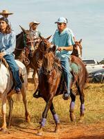 Apore, Goias, Brazil - 05 07 2023 Horseback riding event open to the public photo