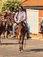 Apore, Goias, Brazil - 05 07 2023 Horseback riding event open to the public photo