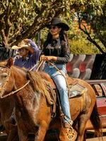 Apore, Goias, Brazil - 05 07 2023 Horseback riding event open to the public photo