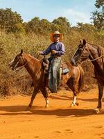 Apore, Goias, Brazil - 05 07 2023 Horseback riding event open to the public photo