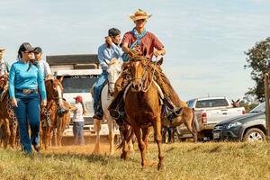 Apore, Goias, Brazil - 05 07 2023 Horseback riding event open to the public photo