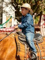 Apore, Goias, Brazil - 05 07 2023 Horseback riding event open to the public photo