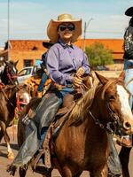 aporo, goiás, Brasil - 05 07 2023 lado de caballo montando evento abierto a el público foto