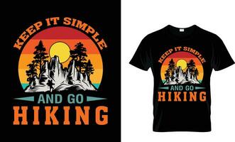 Hiking tshirt design, Hiking tshirt, Best hiking tshirt design, Men hiking tshirt design vector