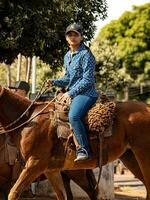 Apore, Goias, Brazil - 05 07 2023 Horseback riding event open to the public photo