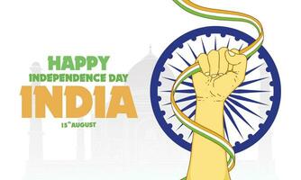 Happy India Independence day Vector Background