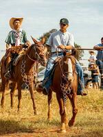 Apore, Goias, Brazil - 05 07 2023 Horseback riding event open to the public photo