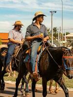 Apore, Goias, Brazil - 05 07 2023 Horseback riding event open to the public photo