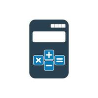 Digital Calculator Icon. Editable Vector EPS Symbol Illustration.