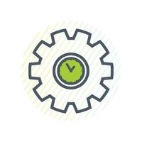 Time and Clock Icon. Editable Vector EPS Symbol Illustration.