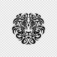 head logo animal, minimalized, vector, black and white, white background vector