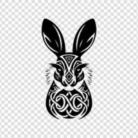 cabeza logo animal, minimizado, vector, negro y blanco, blanco antecedentes vector